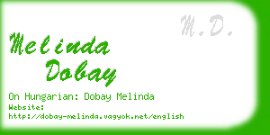 melinda dobay business card